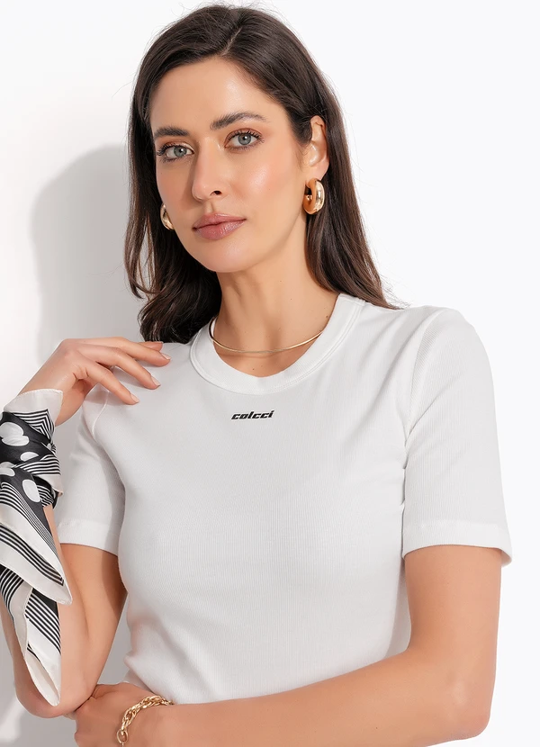 Colcci - Blusa Canelada Off White 6