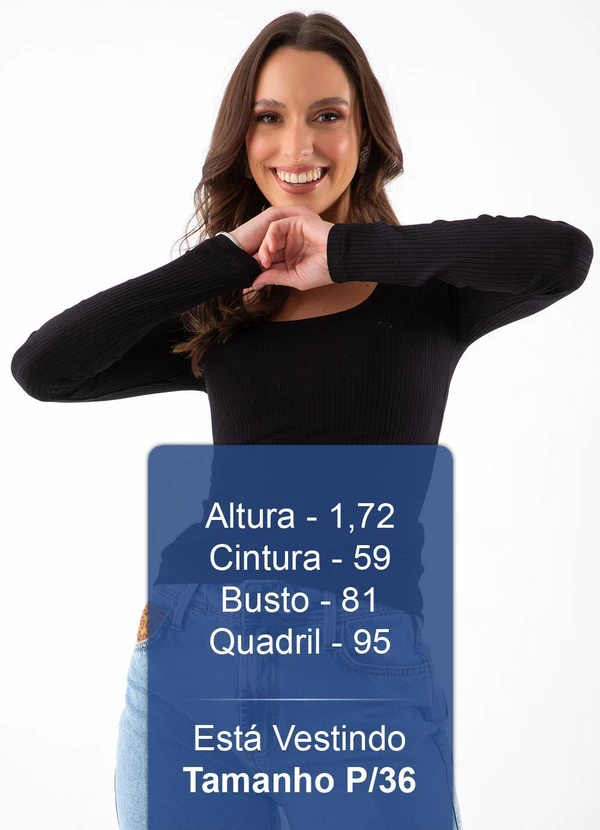 Colcci - Blusa Canelada Preto 5