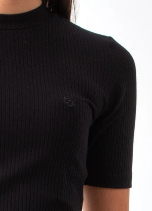 Colcci - Blusa Canelada Preto - COLCCI
