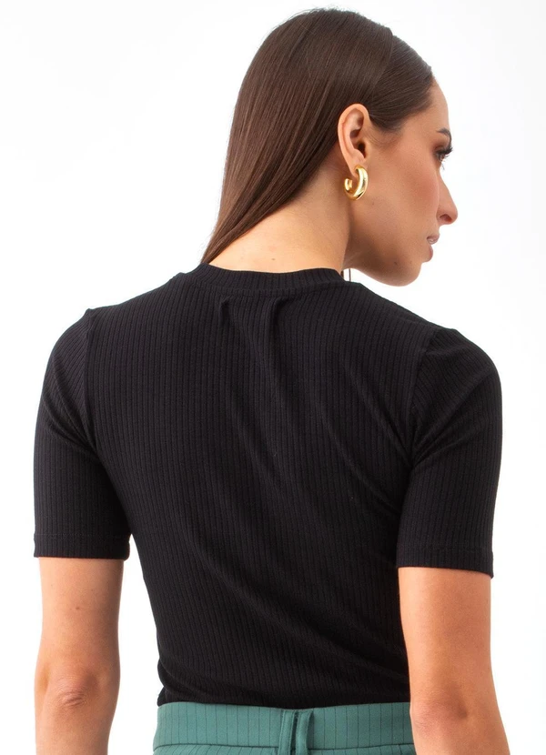 Colcci - Blusa Canelada Preto 3