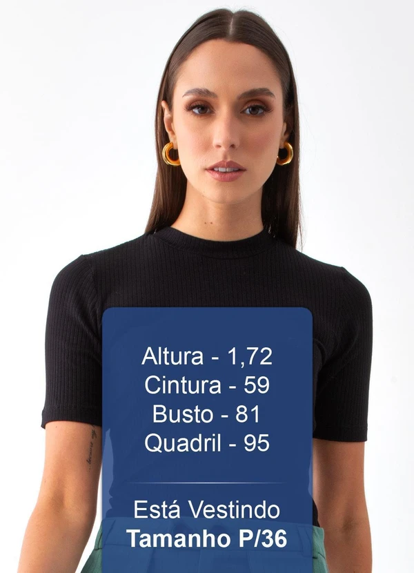 Colcci - Blusa Canelada Preto 5