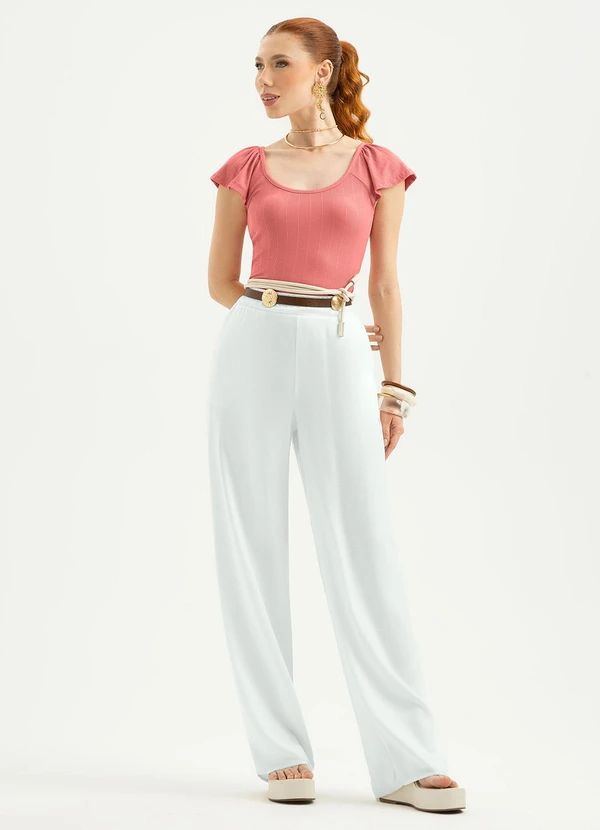 Cativa - Blusa Canelada Rosa 3