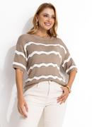 Blusa C�qui em Tric�
