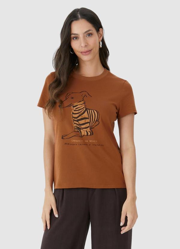 Malwee - Blusa Caramelo do Brasil Marrom