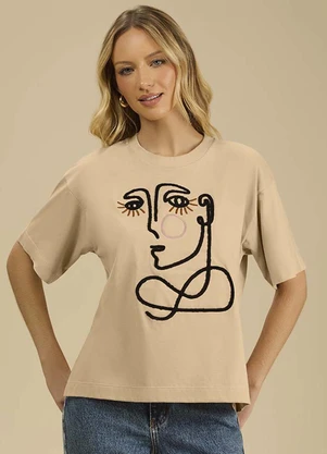 Angel - Blusa Chenille Bege - ANGEL