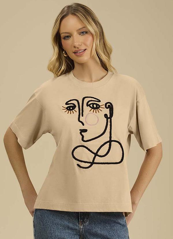 Angel - Blusa Chenille Bege