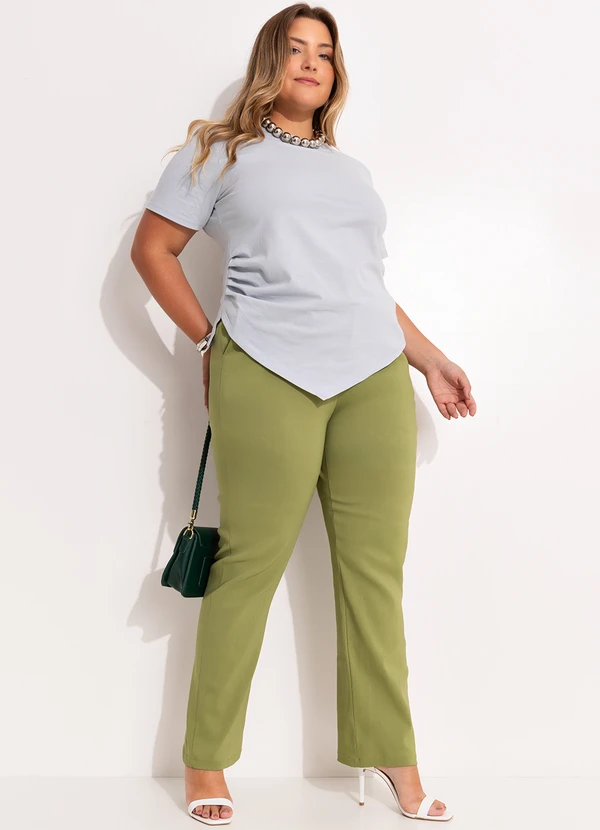 Quintess - Blusa Cinza Claro em Malha de Algodão 4