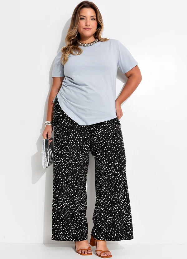 Quintess - Blusa Cinza Claro em Malha de Algodão 3