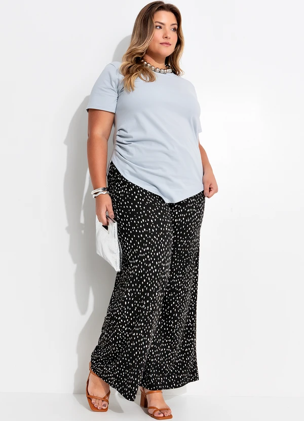 Quintess - Blusa Cinza Claro em Malha de Algodão 2