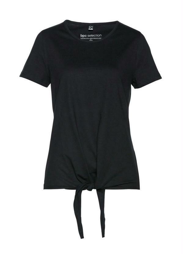 bonprix - Blusa com Amarração Preta 4