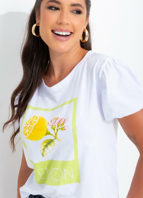 bonprix - Blusa com Babadinho Decote Redondo Branca 3