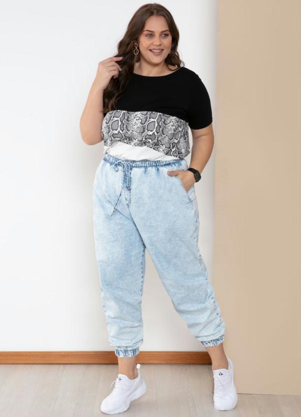 Quintess - Blusa com Barra Mullet Listras e Cobra 7