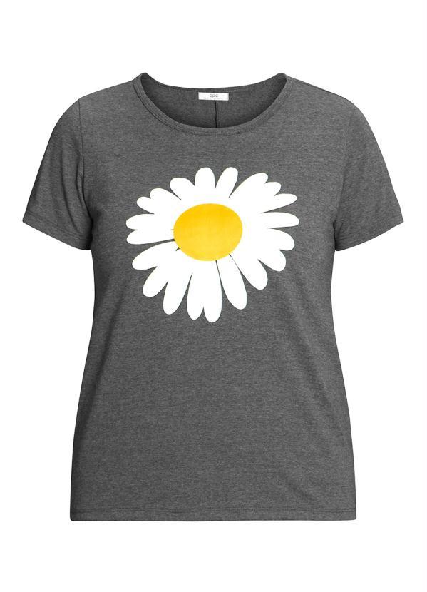 bonprix - Blusa com Estampa Flor Chumbo 3
