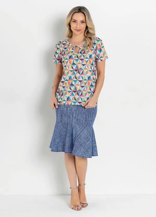 Rosalie - Blusa com Gota Geométrica Color 3