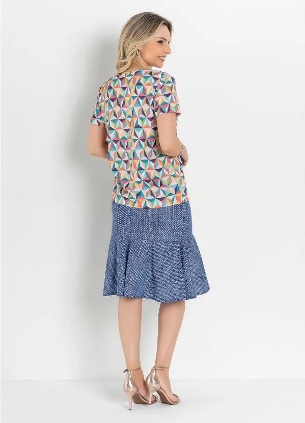 Rosalie - Blusa com Gota Geométrica Color 4