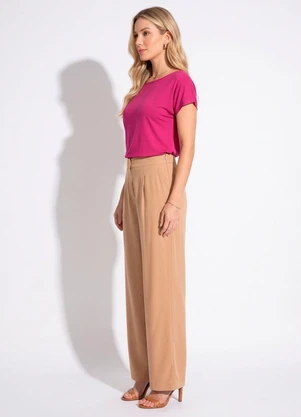 Quintess - Blusa com Mangas Curtas Fucsia - QUINTESS