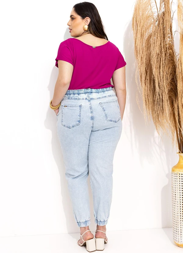 Quintess - Blusa com Mangas Curtas Fucsia 12