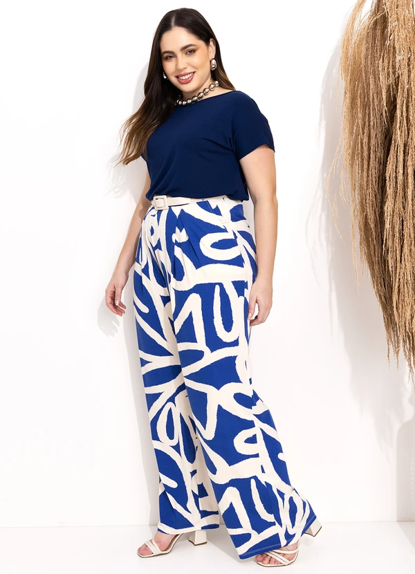 Quintess - Blusa com Mangas Curtas Marinho