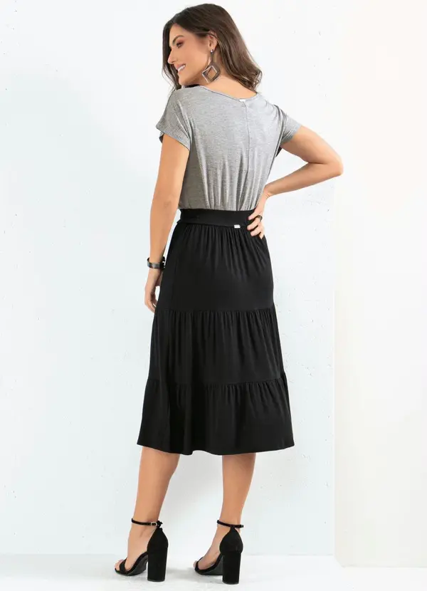 Quintess - Blusa com Mangas Curtas Mescla 8