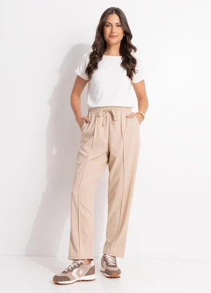 Quintess - Blusa com Mangas Curtas Off White - QUINTESS