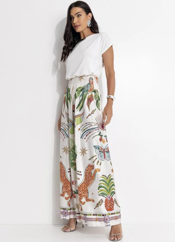 Quintess - Blusa com Mangas Curtas Off White 10