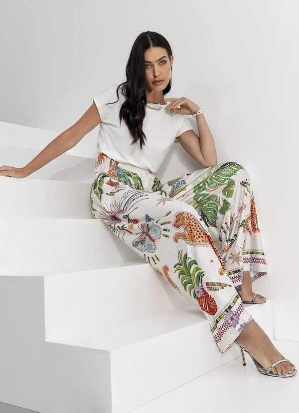 Quintess - Blusa com Mangas Curtas Off White 8