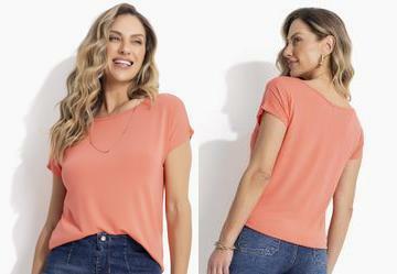 Blusa com Mangas Curtas Salmo
