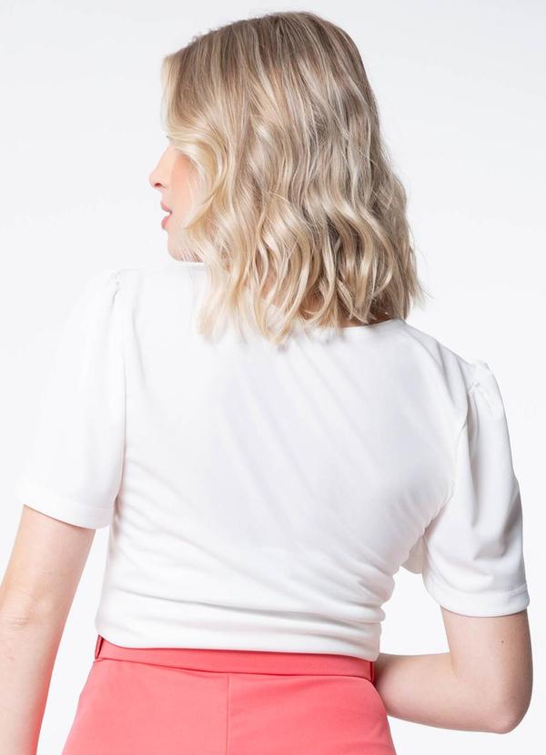 Misiss - Blusa com Mangas Princesas Ingrid Branco 2
