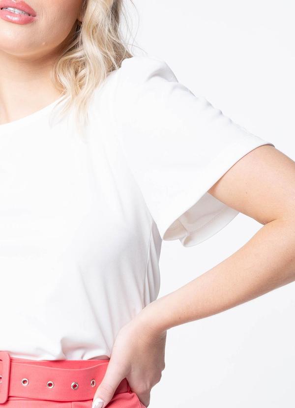 Misiss - Blusa com Mangas Princesas Ingrid Branco 5