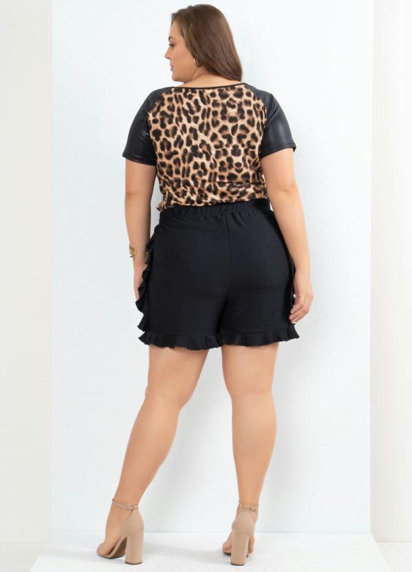 Quintess - Blusa com Mangas Raglan Onça 8