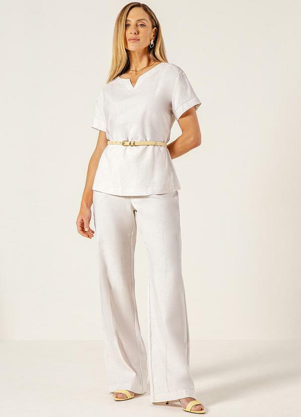 Principessa - Blusa com Ombros Deslocados Julieta Off White 5