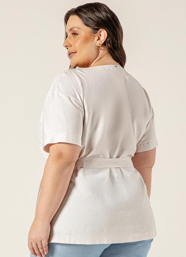 Principessa - Blusa com Ombros Deslocados Julieta Off White 7