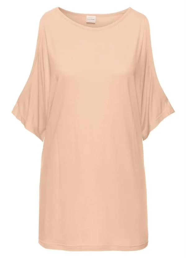 bonprix - Blusa com Ombros Vazados Salmão 4