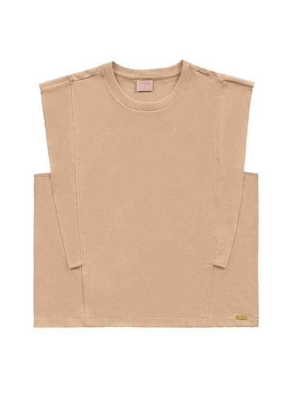 Angel - Blusa com Pala Malhão Bege 5