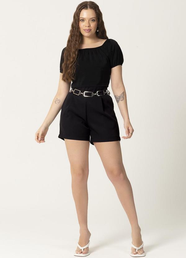 Habana - Blusa com Recorte nas Costas Preto 3