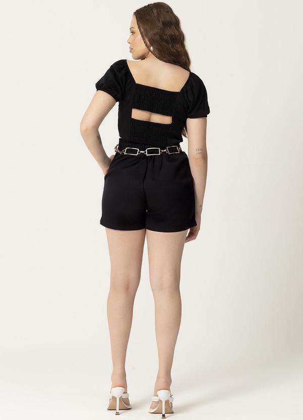 Habana - Blusa com Recorte nas Costas Preto 4