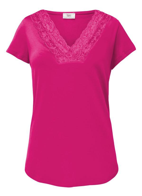 bonprix - Blusa com Renda Pink 3