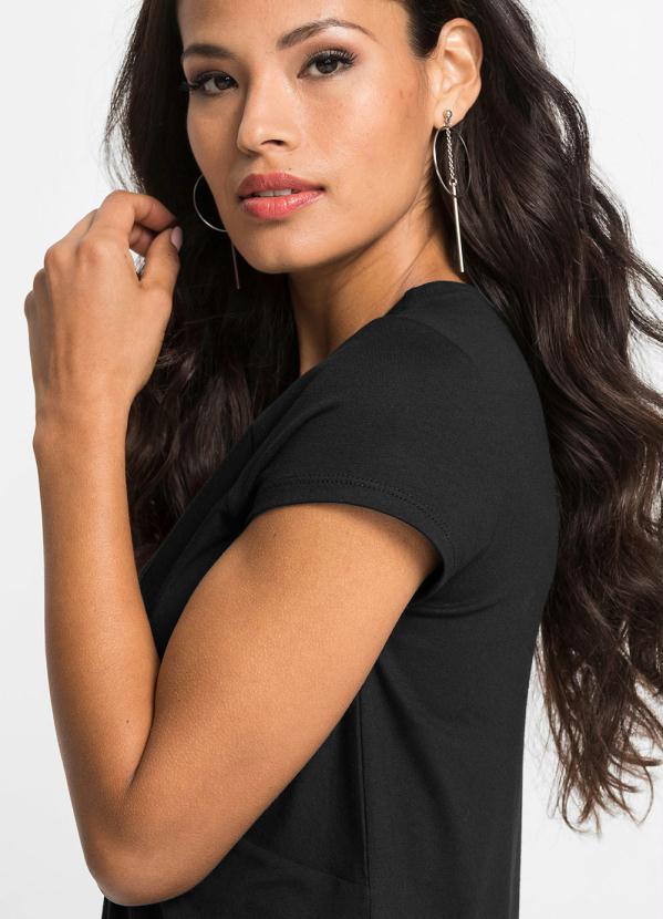 bonprix - Blusa com Torção Preta 3