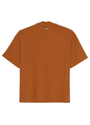 Enfim - Blusa Comfort Canelada Terracota - ENFIM