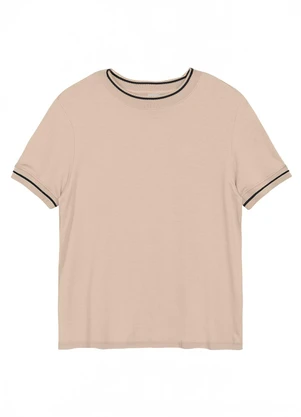 Malwee - Blusa Comforto em Moletinho Areia - MALWEE