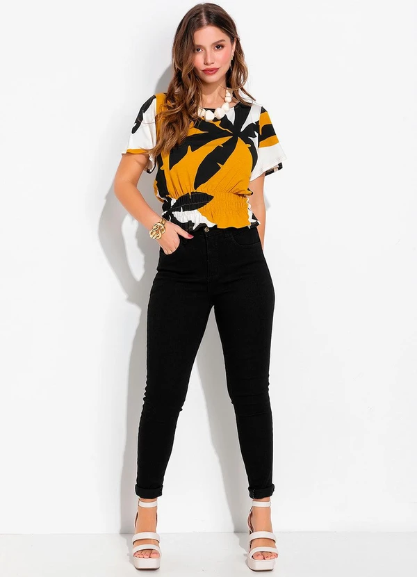 Quintess - Blusa Coqueiros em Malha de Viscose 3