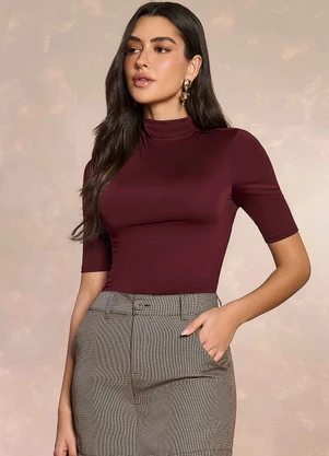 Doce Trama - Blusa Cozy Whinter em Malha Roxo - DOCE TRAMA