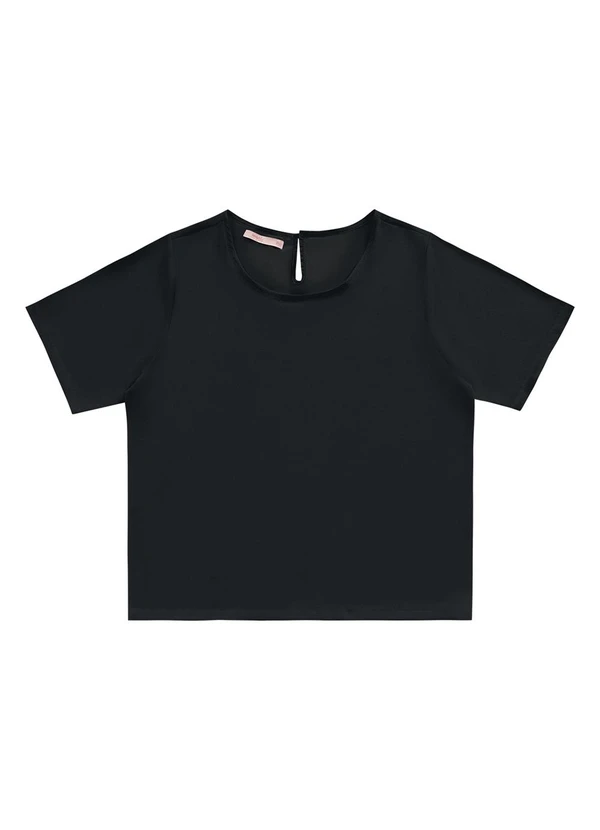 Angel - Blusa Crepe Estampado Preto