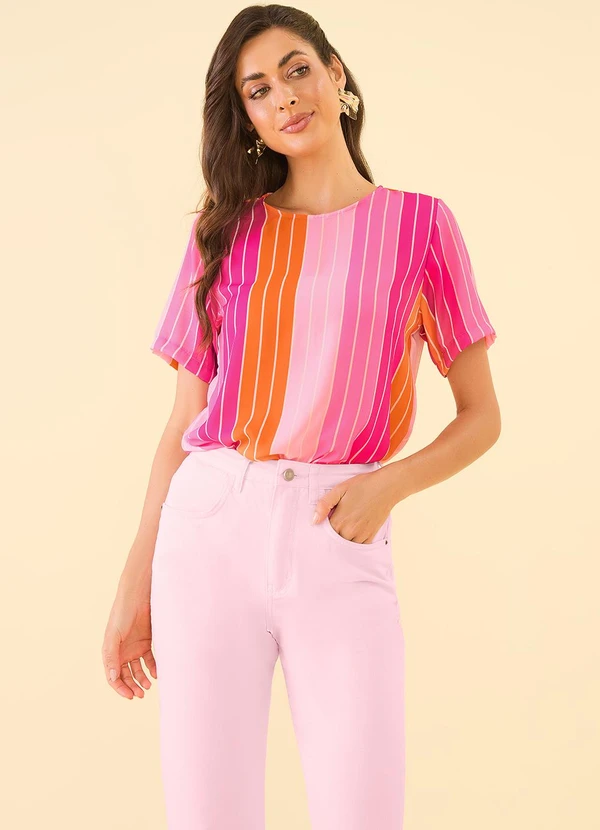 Angel - Blusa Crepe Multicores 3