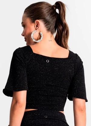 Endless - Blusa Cropped Preto - ENDLESS