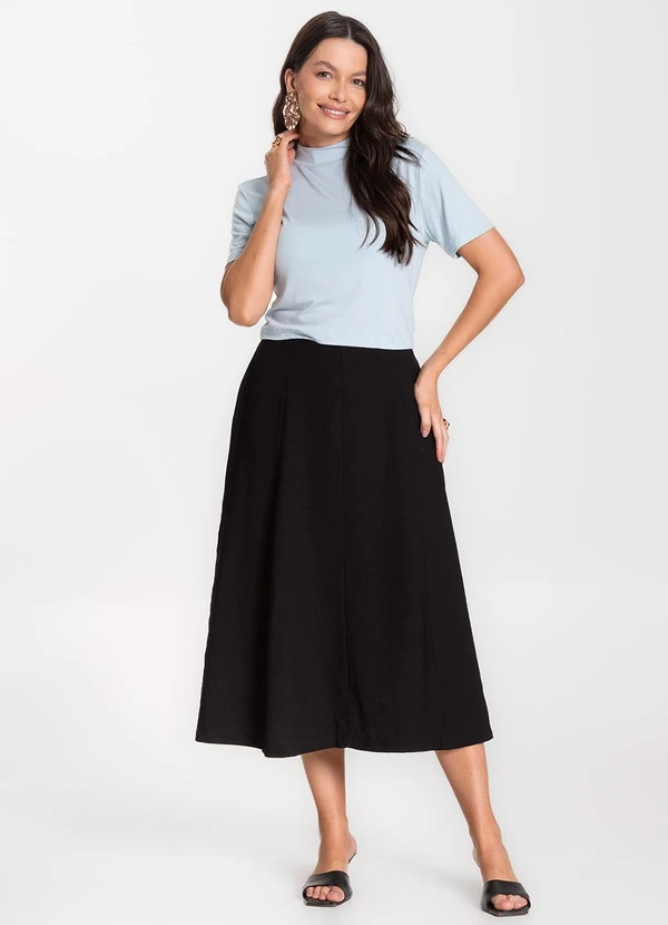 Select - Blusa Cropped Feminina Azul 3