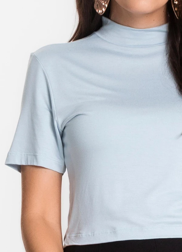Select - Blusa Cropped Feminina Azul 5