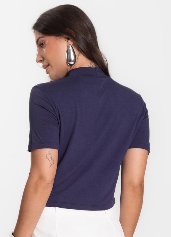 Select - Blusa Cropped Feminina Azul 2