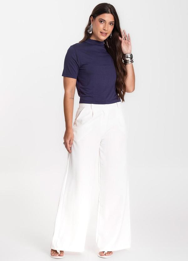 Select - Blusa Cropped Feminina Azul 3