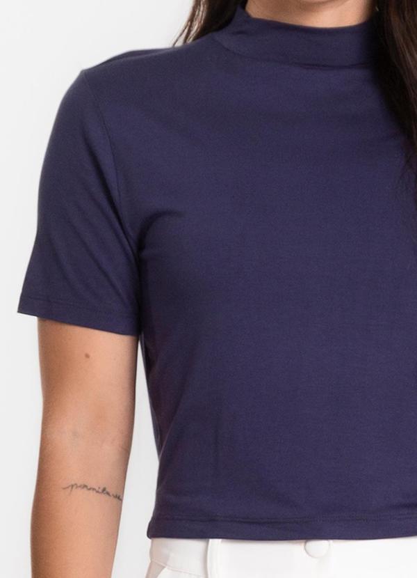 Select - Blusa Cropped Feminina Azul 5